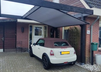 Schaduwdoek carport Elephant Grey