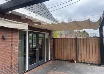 waterdicht harmonicadoek urban taupe R. Zuidgeest