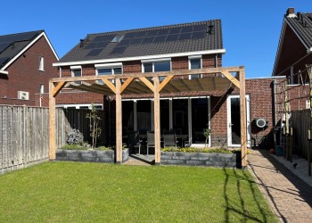 Harmonicadoek waterdicht urban taupe Fam. R. Cuijpers