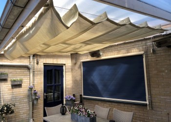 harmonicadoek sahara sand 2,9x3 m Fam. R. van Beers