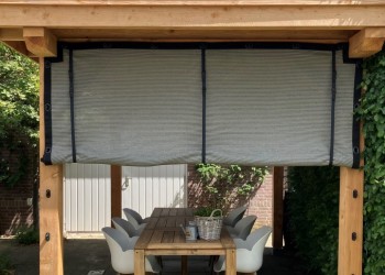 Verandadoek Tender Taupe met band en gesp