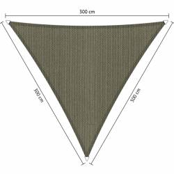 Schaduwdoek Desert Storm driehoek 3x3x3